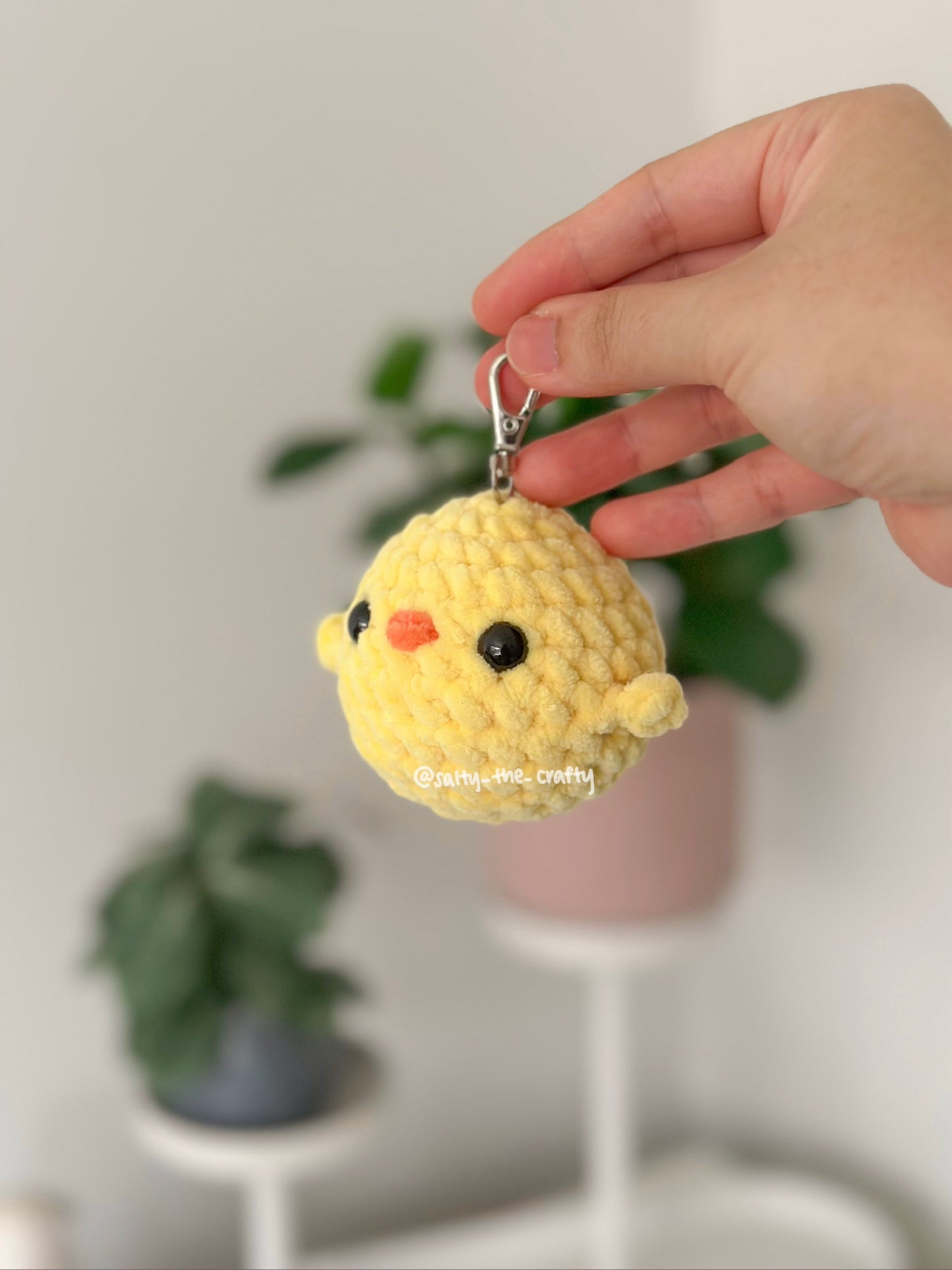 mini chick keychain