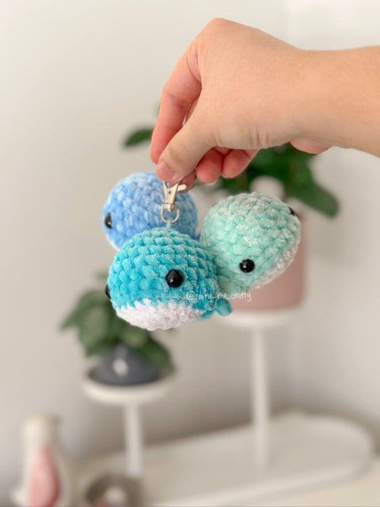 mini whale keychain