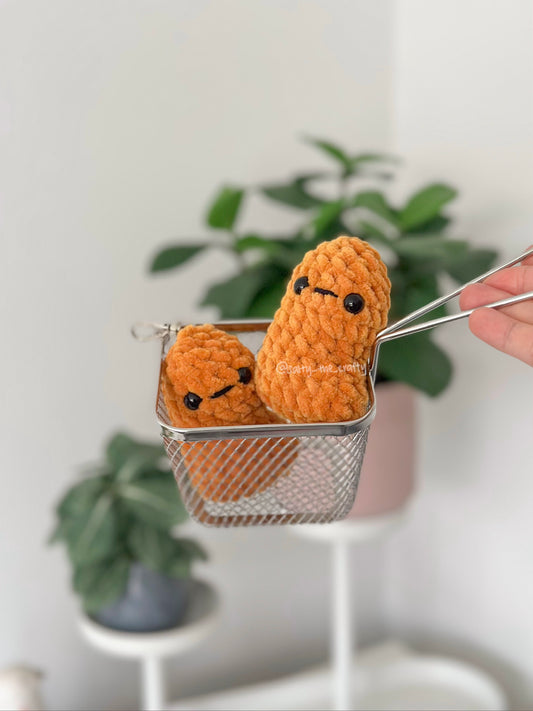 chicken nugget keychain