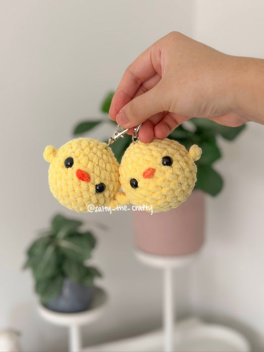 mini chick keychain