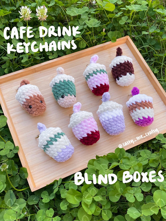 cafe drink keychain blind box