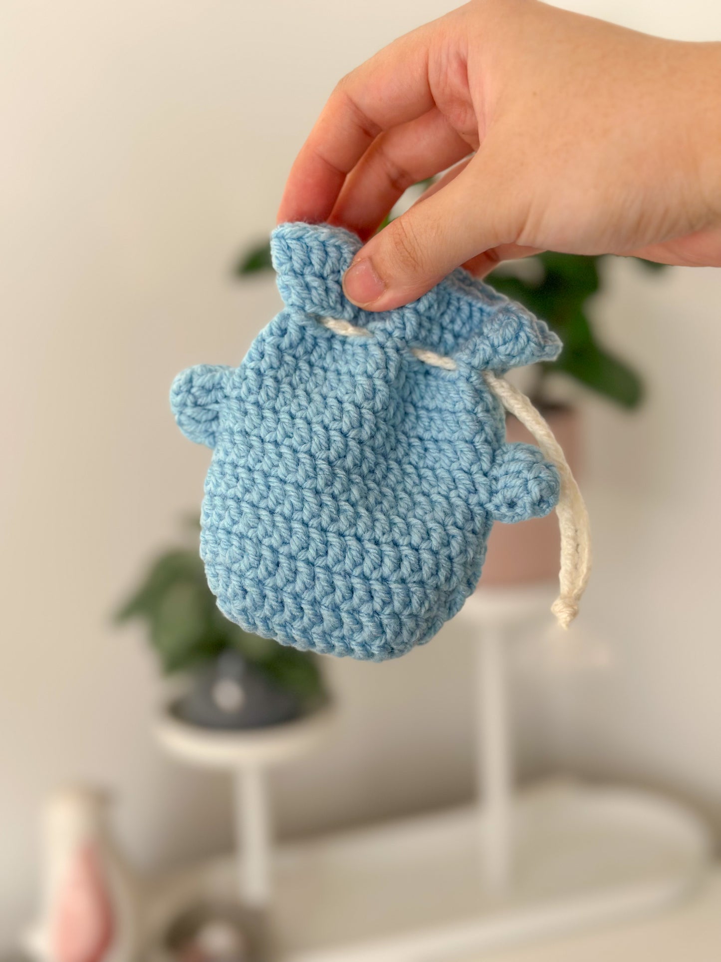 whale drawstring pouch